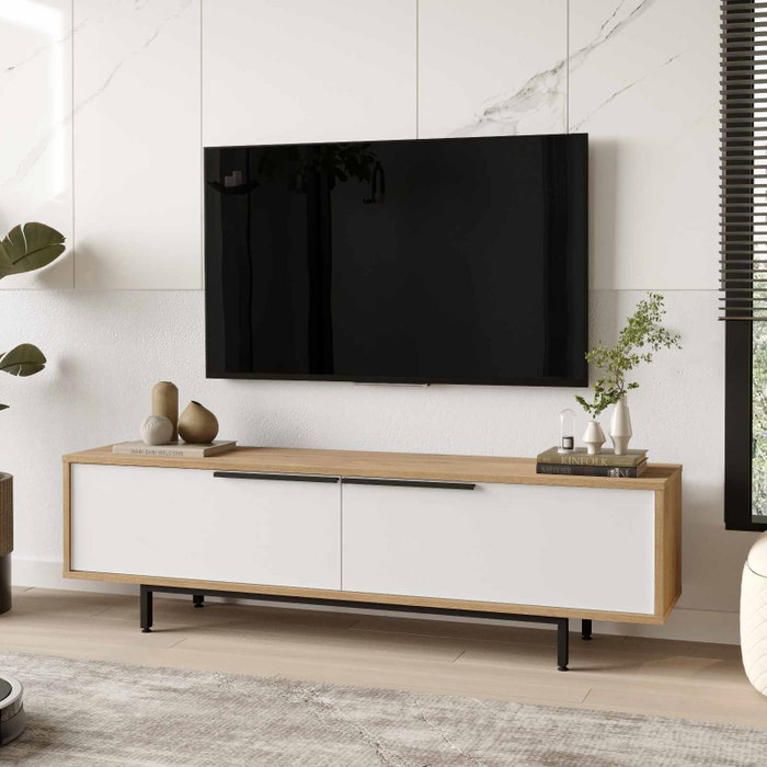 Hanah Home Soporte para TV Boh1-Sw Natural y Blanco Hanah Home Soporte para TV Boh1-Sw Natural y Blanco
